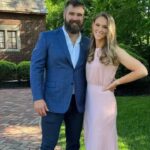 Jason Kelce and Kylie Kelce.