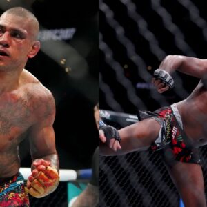 Alex Pereira (L), Jon Jones (R)