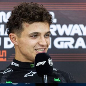 1st position and winner Lando Norris of Great Britain driver of the car MCL38 no 4 of the McLaren Formula One Team