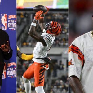 Shannon Sharpe, Tee Higgins and Chad Johnson