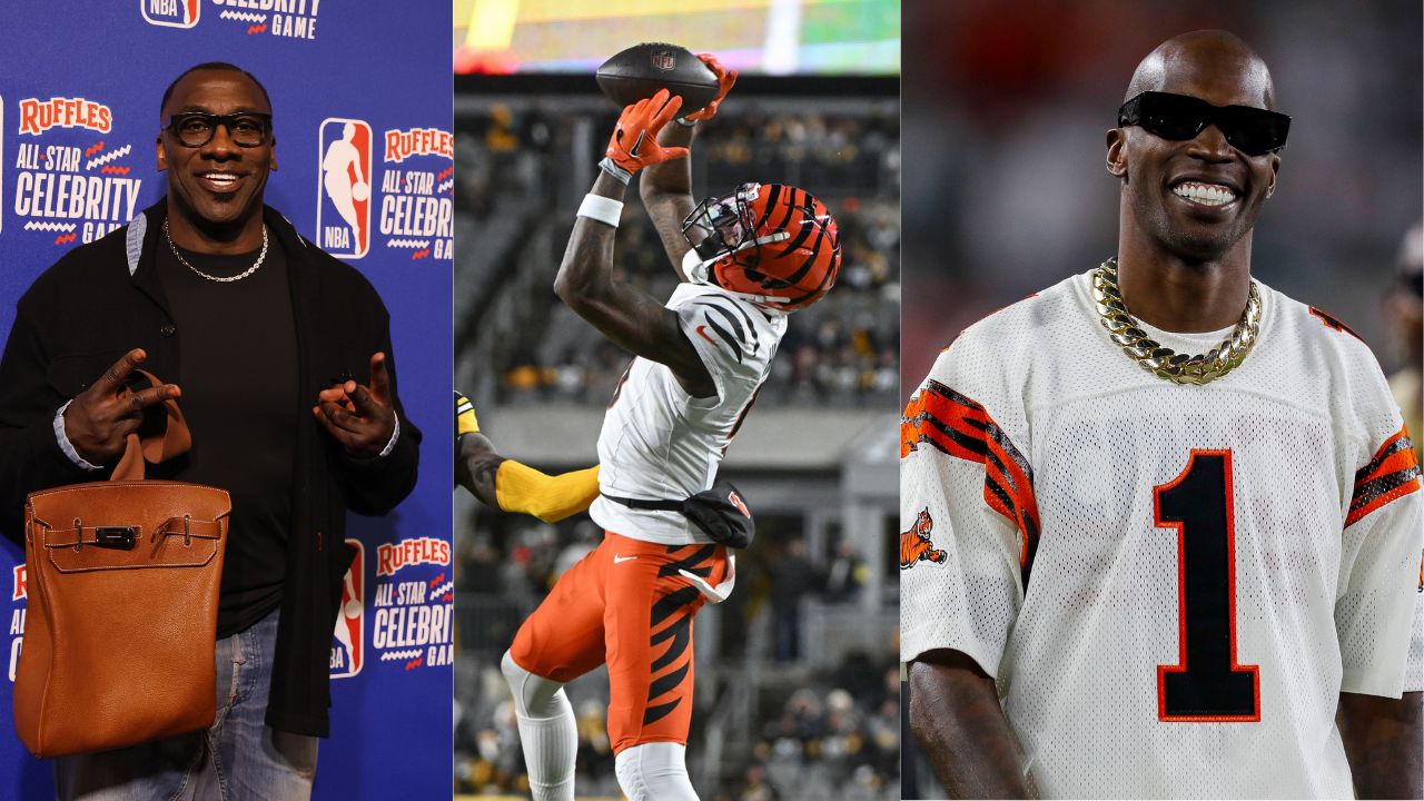 Shannon Sharpe, Tee Higgins and Chad Johnson
