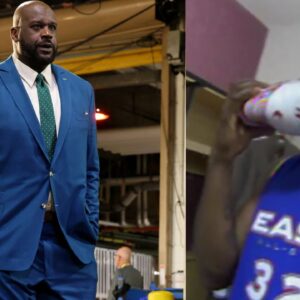 Shaquille O'Neal and his Shoe phone