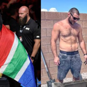 Dricus Du Plessis (L), Sean Strickland (R)