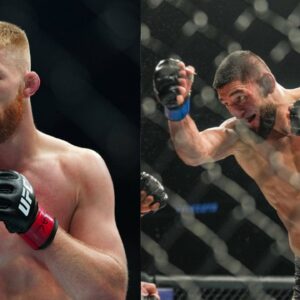 Bo Nickal (L), Khamzat Chimaev (R)