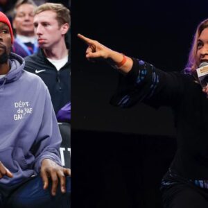 Kevin Durant (L) and Ramona Shelburne (R)