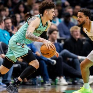 LaMelo Ball NBA: New Orleans Pelicans at Charlotte Hornets