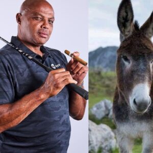 Charles Barkley justifies kissing a donkey