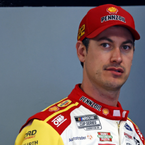 NASCAR Cup Series driver Joey Logano (22) during practice for the Daytona 500 at Daytona International Speedway.