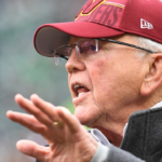 Jan 26, 2025; Philadelphia, PA, USA; Former Washington Commanders head coach Joe Gibbs on the sidelines against the Philadelphia Eagles in the NFC Championship game at Lincoln Financial Field. Mandatory Credit: Eric Hartline-Imagn Images