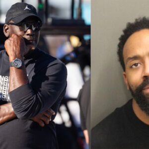 Michael Jordan (L) and Marcus Jordan (R)