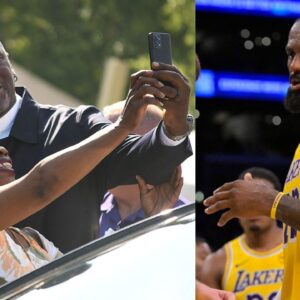 Michael Jordan and LeBron James