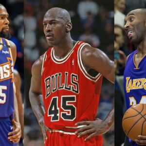 Kevin Durant, Michael Jordan, and Kobe Bryant