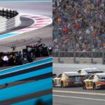 F1cars (L) and NASCAR cars (R)