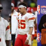 Chad Johnson, Patrick Mahomes and Shannon Sharpe