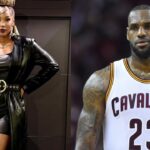 Savannah James (L) and LeBron James (R)