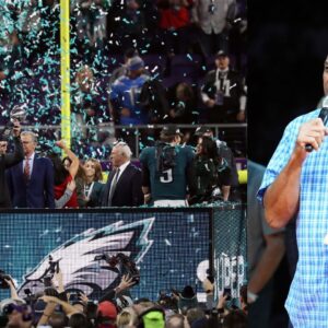 Philadelphia Eagles winning Super Bowl LII (L), Charles Barkley (R)