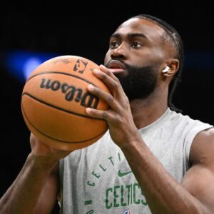 Jaylen Brown NBA: Atlanta Hawks at Boston Celtics