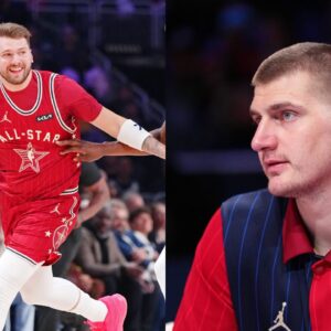 Luka Doncic (left) and Nikola Jokic (right)