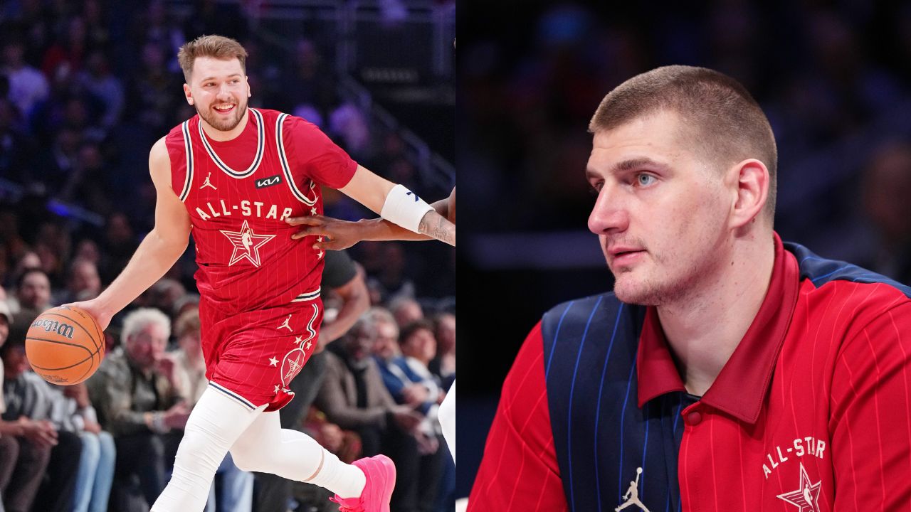 Luka Doncic (left) and Nikola Jokic (right)