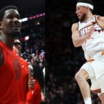 De'Andre Ayton (L) and Devin Booker (R)