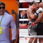 Joe Rogan (L), Jake Paul (R)