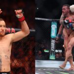 Justin Gaethje (L), Michael Chandler (R)