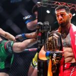 Belal Muhamamd (L), Ilia Topuria (R)