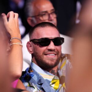 BF Heavyweight Title Fight - Wembley Stadium Conor McGregor in the stands at Wembley Stadium, London. Picture date: Saturday September 21, 2024.