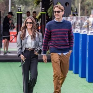 Formula 1 GP Mexico Mexico City George Russell 63, Mercedes AMG Petronas F1 Team and partner Carmen Montero Mundt Formula 1 GP Mexico Mexico City Sunday, 27 10 2024