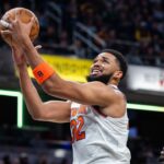 Karl-Anthony Towns NBA: New York Knicks at Indiana Pacers