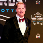 Nov 22, 2024; Charlotte, NC, USA; NASCAR Cup Series driver Brad Keselowski during the NASCAR Awards Banquet at Charlotte Convention Center. Mandatory Credit: Jim Dedmon-Imagn Images