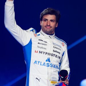 SAINZ Carlos (spa), Williams Racing FW47, portrait during the F1 75 Live at The O2, F1 2025 season Launch event