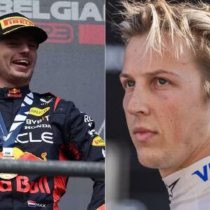 Max Verstappen(L), Liam Lawson(R)