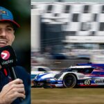Max Verstappen (L) and the #60 Acura ARX-06 of Meyer Shank racing at 2025 Daytona 24 (R)