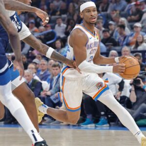 Shai Gilgeous-Alexander NBA: Minnesota Timberwolves at Oklahoma City Thunder