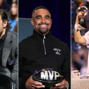 Chris Long, Jalen Hurts and Eli Manning