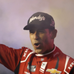 NASCAR Cup Series driver Helio Castroneves (91) during driver introductions for the Duels at Daytona International Speedway.