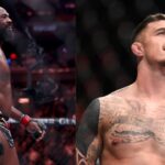 Jon Jones (L), Tom Aspinall (R)