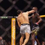Nassourdine Imavov battles Israel Adesanya in their middleweight fight during the UFC Fight Night: Adesanya v Imavov event at anb Arena on February 1, 2025 in Riyadh, Saudi Arabia. ( PxImages) Riyadh Saudi Arabia - ZUMAp175 20250201_zsa_p175_154 Copyright: xDannyxPerezx
