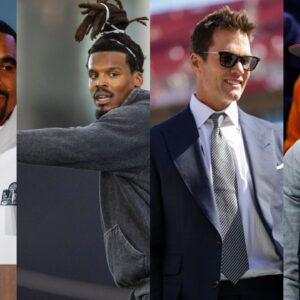 Jalen Hurts, Cam Newton, Tom Brady and Michael Vick