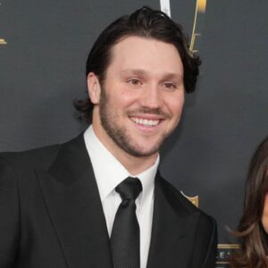 Feb 6, 2025; New Orleans, LA, USA; Josh Allen and Hailee Steinfeld on the red carpet before Super Bowl LIX NFL Honors at Saenger Theatre.