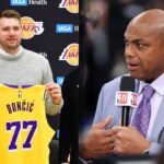 Luka Doncic (L) and Charles Barkley (R)