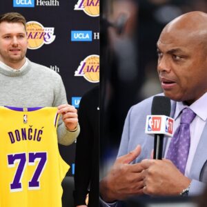 Luka Doncic (L) and Charles Barkley (R)
