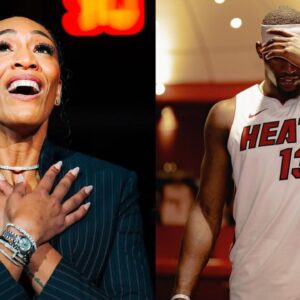 A'ja Wilson (L) and Bam Adebayo (R)