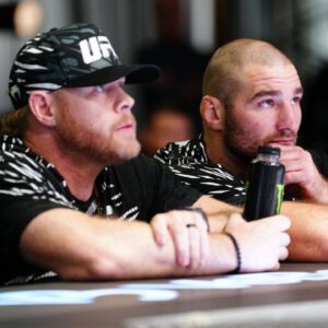 Eric Nicksick and Sean Strickland at UFC Apex for UFC Fight Night - Magny and Pirates on November 9, 2024 in Las Vegas, NV, United States. ( PxImages) Las Vegas, Nv United States - ZUMAp175 20241109_zsa_p175_138 Copyright: xLouisxGrassex