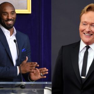 Kobe Bryant (L) and Conan O'Brien (R)