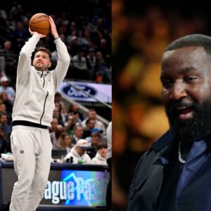 Lua Doncic (L), Kendrick Perkins (R)