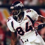 Jan 31, 1999; Miami, FL, USA; FILE PHOTO; Denver Broncos tight end #84 Shannon Sharpe catches a pass over the middle during Super Bowl XXXIII against the Atlanta Falcons at Pro Player Stadium. The Broncos defeated the Falcons 34-19 earning their second consecutive Super Bowl title.