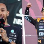 Lewis Hamilton(L), Lando Norris(R)