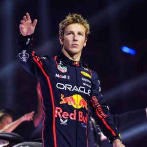 LAWSON Liam (nzl), Red Bull Racing RB21, portrait, during the F1 75 Live at The O2, F1 2025 season Launch event, on February 18, 2025 in London